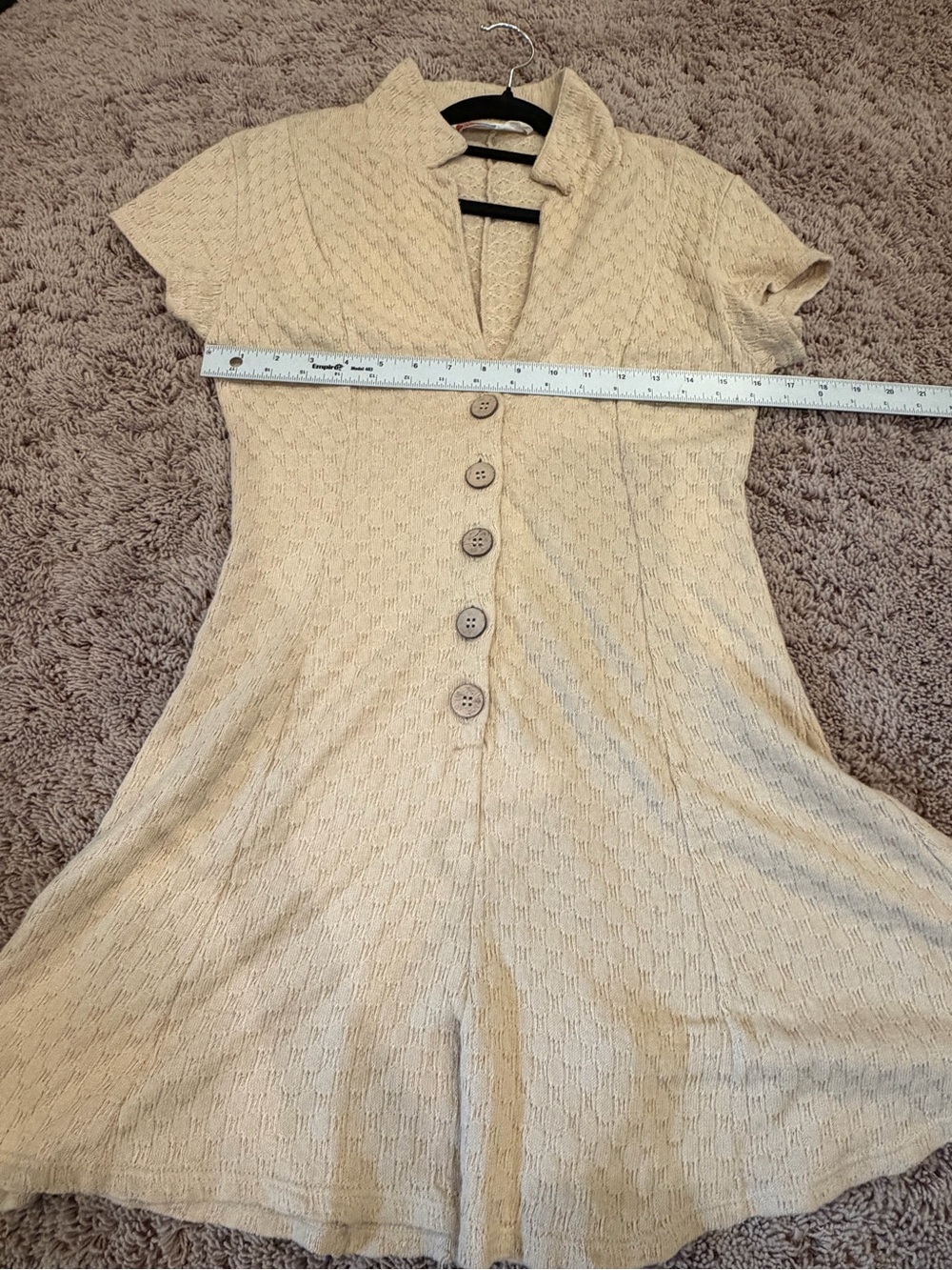 Small free people FP beach Ramona textured one piece romper shorts cream beige - Picture 7 of 12